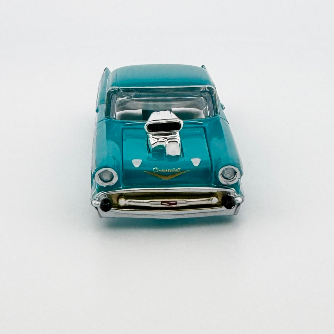 Auto World 1957 Chevy Bel Air Body, Turquoise, Fits Aurora TJet Chassis for H.O. Slot Cars