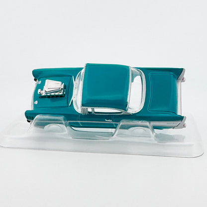 Auto World 1957 Chevy Bel Air Body, Turquoise, Fits Aurora TJet Chassis for H.O. Slot Cars