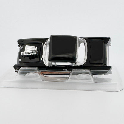 Auto World 1957 Chevy Bel Air Body, Black Orange Flames, Fits Aurora TJet Chassis, H.O. Slot Cars