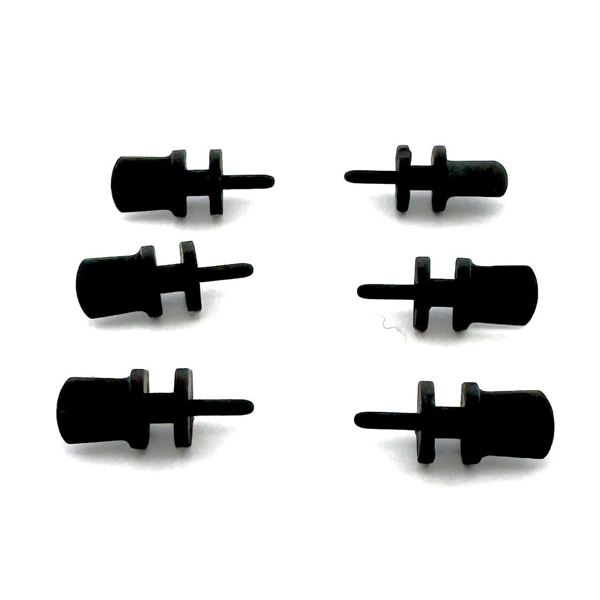 Auto World Guide Pins for 4Gear Slot Car Chassis - Pack of 6 Pins Side View