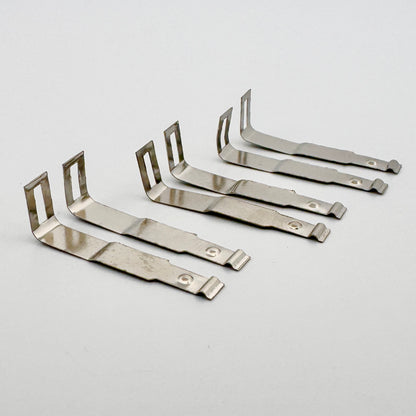 AAuto World Silver Pickup Shoes (3 Pairs) for 4Gear Slot Car Chassis Side View