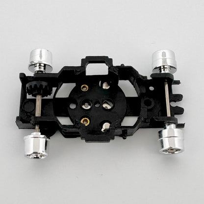 Auto World Bare Chassis Tub (Black) for XTraction Slot Car Chassis Top View