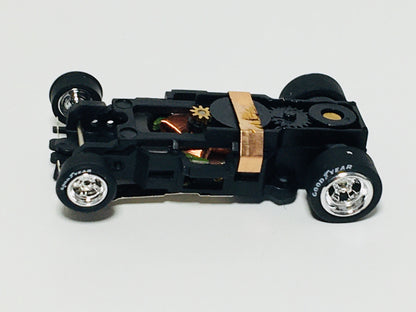 Auto World 4Gear Slot Car Chassis, Chrome Wheels, GoodYear Tires