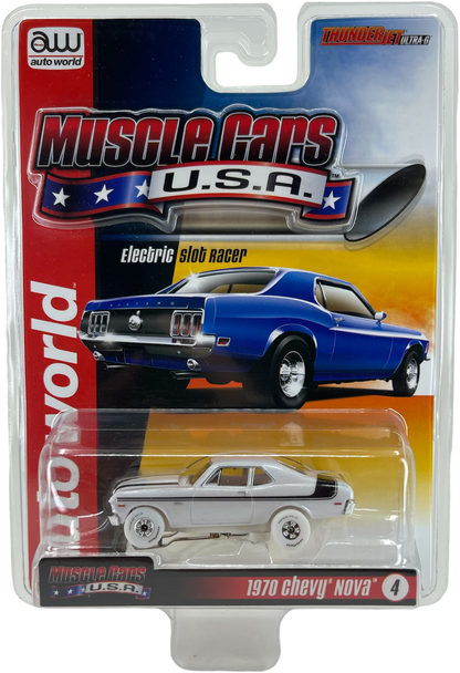 1970 Chevy Nova Yenko Deuce iWheels Chase H.O. Scale Slot Car, ThunderJet Chassis