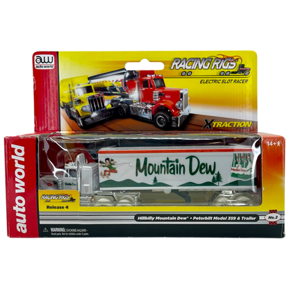 Auto World Hillbilly Mountain Dew Peterbilt Semi Cab and Trailer iWheels Racing Rigs XTraction H.O. Slot Car