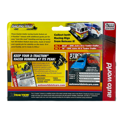 Auto World Union 76 GMC Astro Semi Cab and Tanker Trailer iWheels Racing Rigs XTraction H.O. Slot Car Back View