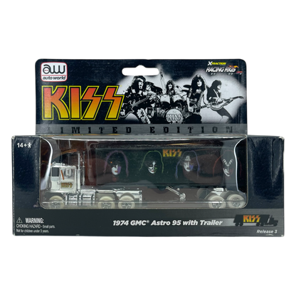 Auto World Kiss GMC Astro Semi Cab with Trailer iWheels Truck Racing Rigs XTraction H.O. Slot Car