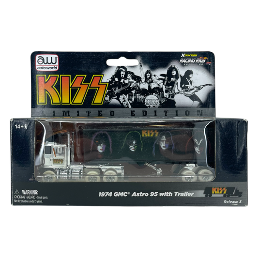 Auto World Kiss GMC Astro Semi Cab with Trailer iWheels Truck Racing Rigs XTraction H.O. Slot Car