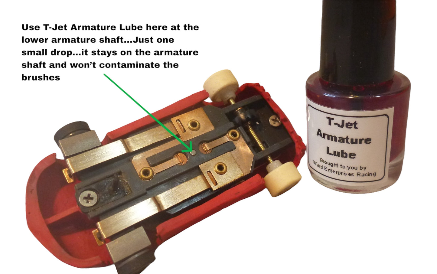T-Jet Armature Lube, For Aurora ThunderJet Slot Car Chassis