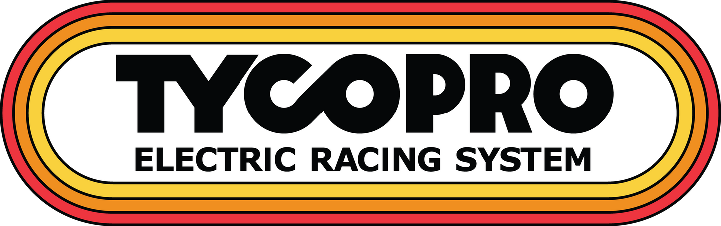 TycoPro Electric Racing Logo Slot Car Sticker Tyco Pro