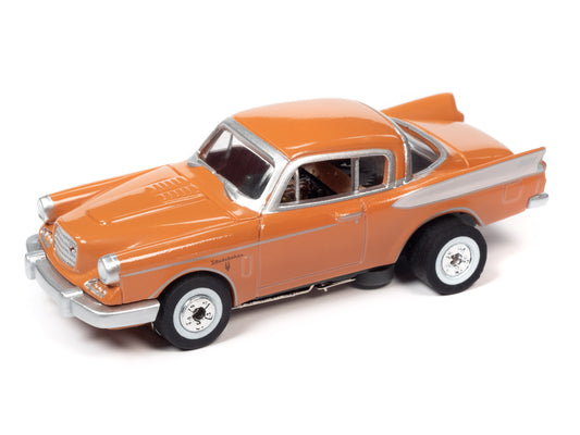 1957 Studebaker (Salmon) H.O. Scale Slot Car, ThunderJet Chassis | Auto World