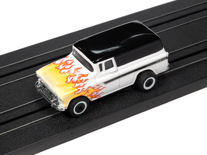 1957 Chevy Suburban (White) H.O. Scale Slot Car, ThunderJet Chassis | Auto World