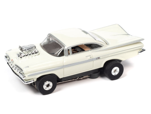 1959 Chevy Impala (Light Green) H.O. Scale Slot Car, ThunderJet Chassis | Auto World