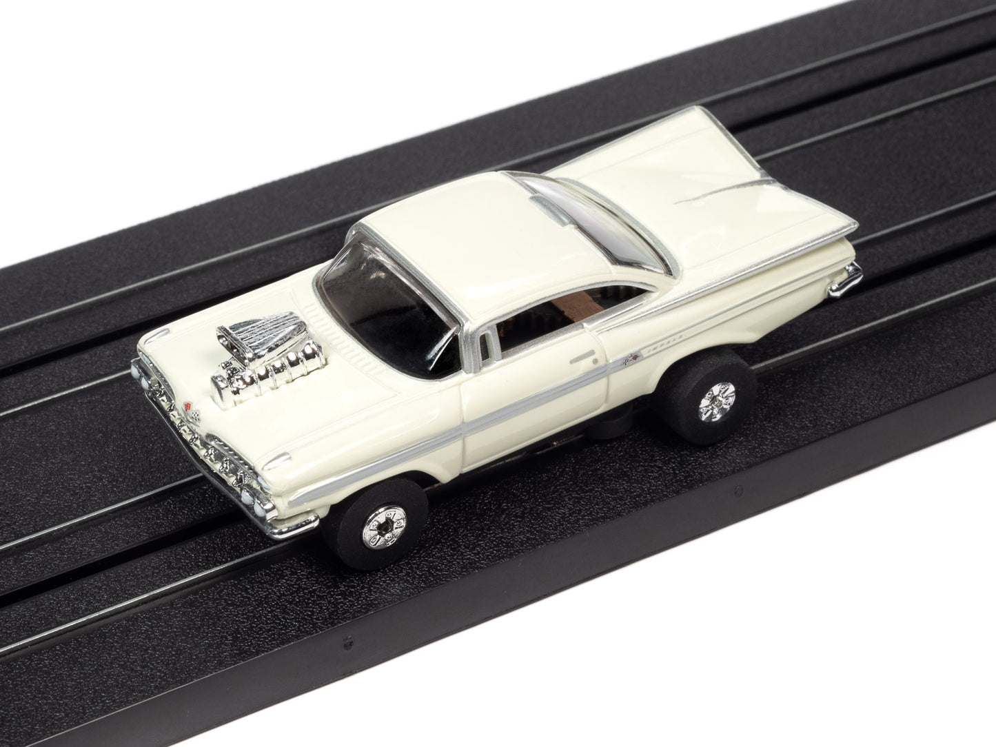 1959 Chevy Impala (Light Green) H.O. Scale Slot Car, ThunderJet Chassis | Auto World