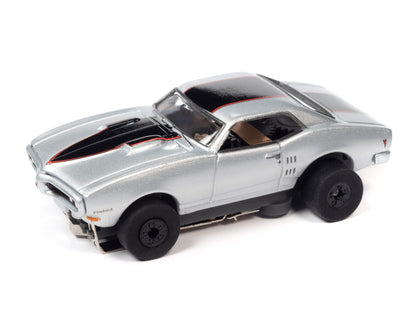 1968 Pontiac Firebird (Silver) H.O. Scale Slot Car, ThunderJet Chassis | Auto World