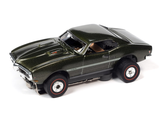 1968 Pontiac Firebird (Green) H.O. Scale Slot Car, ThunderJet Chassis | Auto World