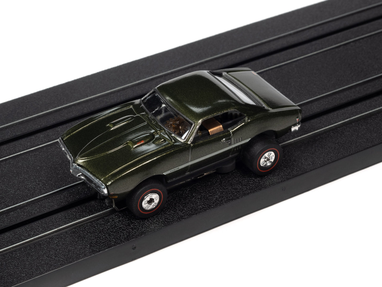 1968 Pontiac Firebird (Green) H.O. Scale Slot Car, ThunderJet Chassis | Auto World