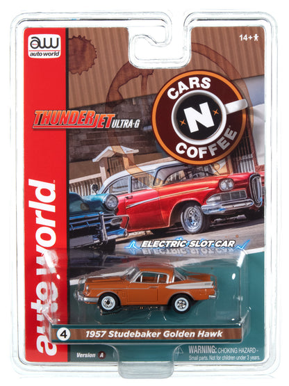 1957 Studebaker (Salmon) H.O. Scale Slot Car, ThunderJet Chassis | Auto World