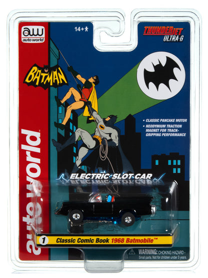 Batmobile Classic Comic Book (Black) H.O. Scale Slot Car, ThunderJet Chassis