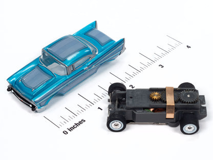 1957 Chevy Bel Air (Aqua Blue) H.O. Scale Slot Car, ThunderJet Chassis | Auto World