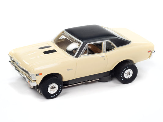1969 Chevy Nova SS (Yellow) H.O. Scale Slot Car, ThunderJet Chassis | Auto World