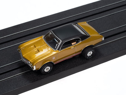 1972 Buick GS (Gold) H.O. Scale Slot Car, ThunderJet Chassis | Auto World